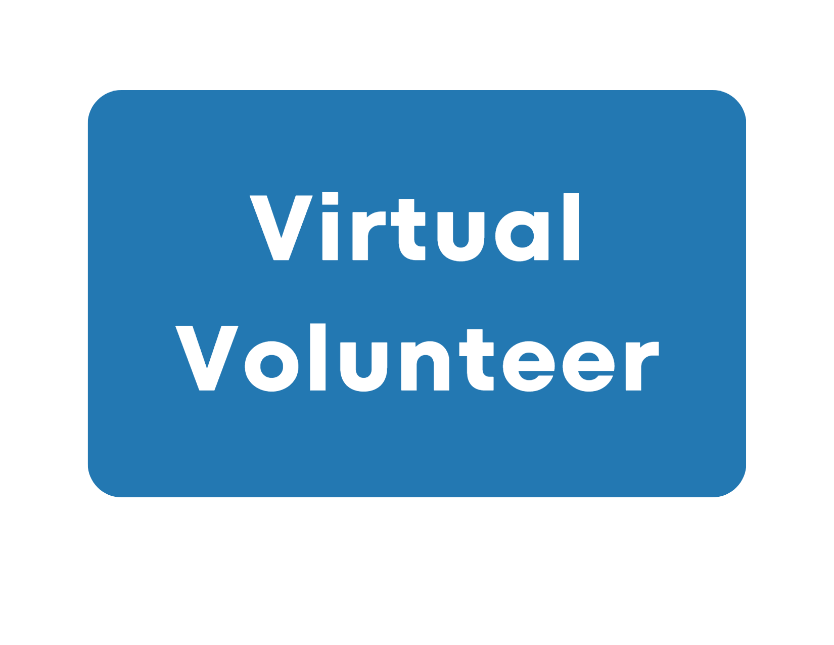 banner with the words "Virtual Volunteer"